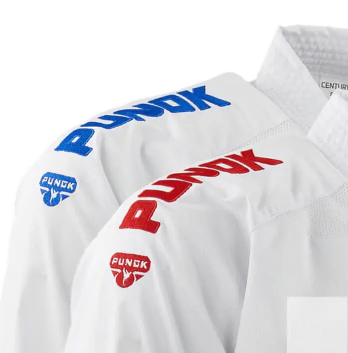 Kimono Karate PUNOK WKF Compétition Kumite - Takyon Set 3 pièces 14 kimono-karate-punok-wkf-takyon-rouge-bleu
