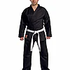 Kimono Karate Traditional Noir KWON 8oz face karategi