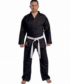 Kimono Karate Traditional Noir KWON 8oz face karategi