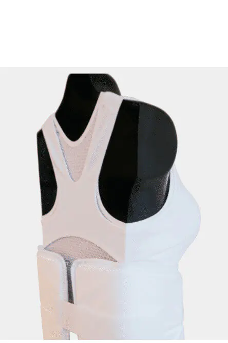 plastron-arawaza-body-de-protection-karate-dames-wcf-blanche-