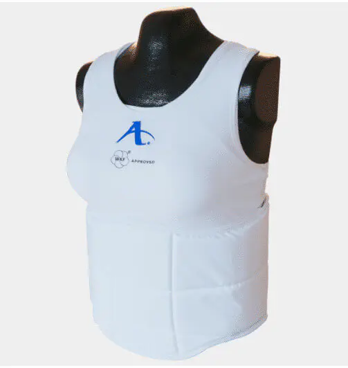 plastron-arawaza-body-de-protection-karate-dames-wcf-blanche