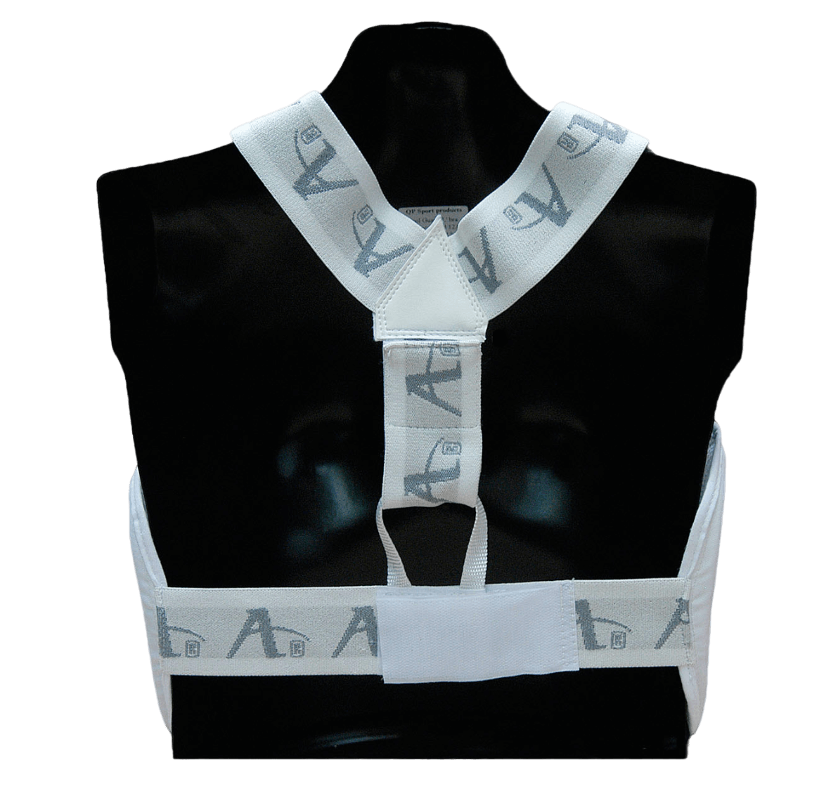 plastron-body-protector-arawaza-blanc-sur-mannequin-arriere