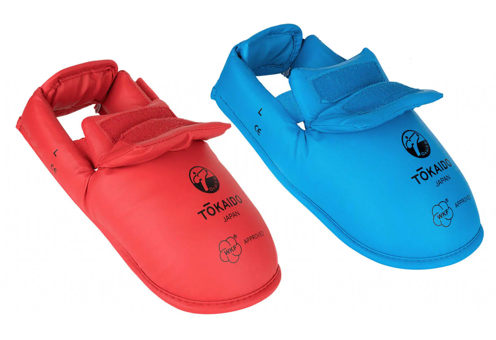 protege-pied-karate-tokaido-rouge-bleu-wkf-nouveau