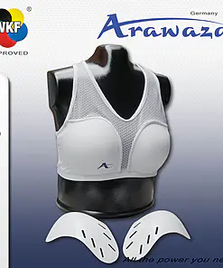 protege-poitrine-avec-coque-arawaza-blanc