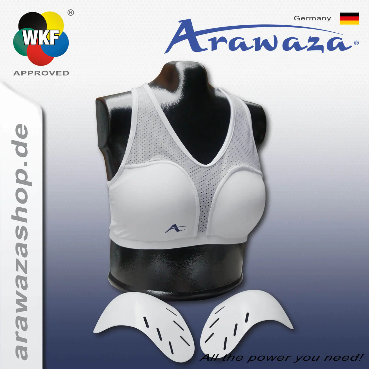 protege-poitrine-avec-coque-arawaza-blanc
