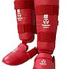 protege-tibias-et-pieds-hayashi-karate-rouge