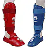 proteges tibia et pieds noris bleu ou rouge ffk