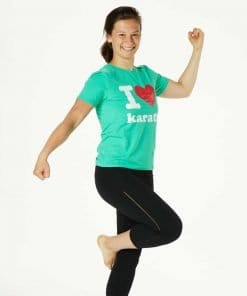 T-shirt I Love Karate Vert - SEISHIN INTERNATIONAL