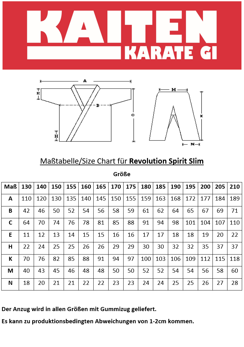 tableau-tailles-kaiten-revolution-spirit-slim