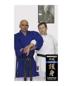 Veste kimono Kamikaze GOSHIN - Bleu-clef-bras