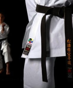 VESTE SEULE Kimono Shureido New Wave 3 - WKF Approved karategi equipe-femmes-zoom-etiquette
